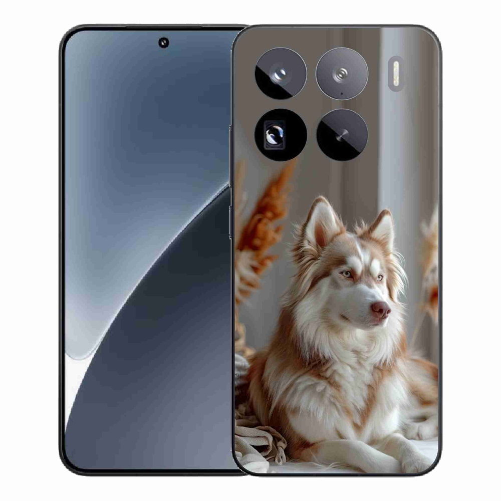 Gél borítás mmCase a Xiaomi 15 Pro számára - csendes szibériai husky