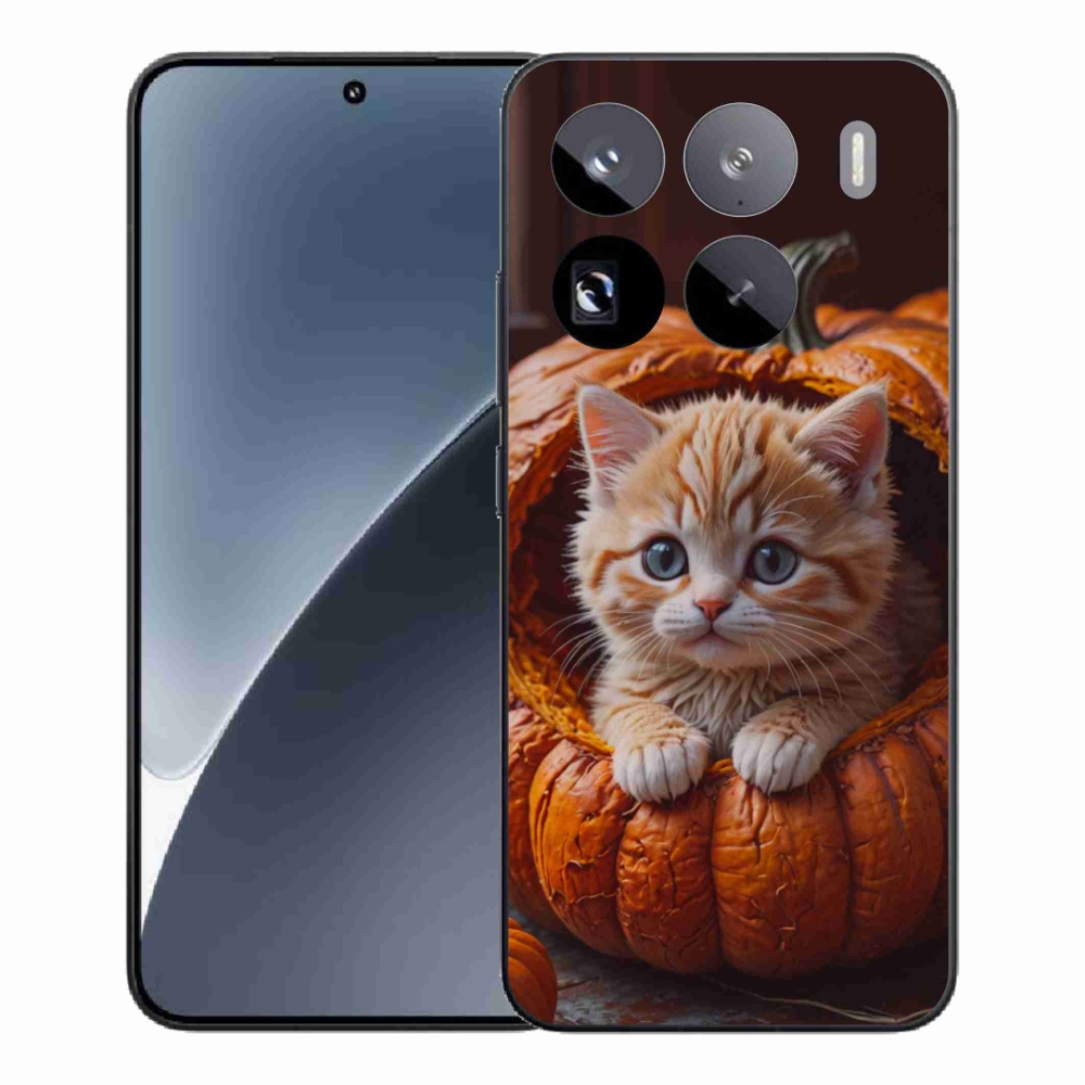 Gél borítás mmCase a Xiaomi 15 Pro-hoz - cica és tök 2