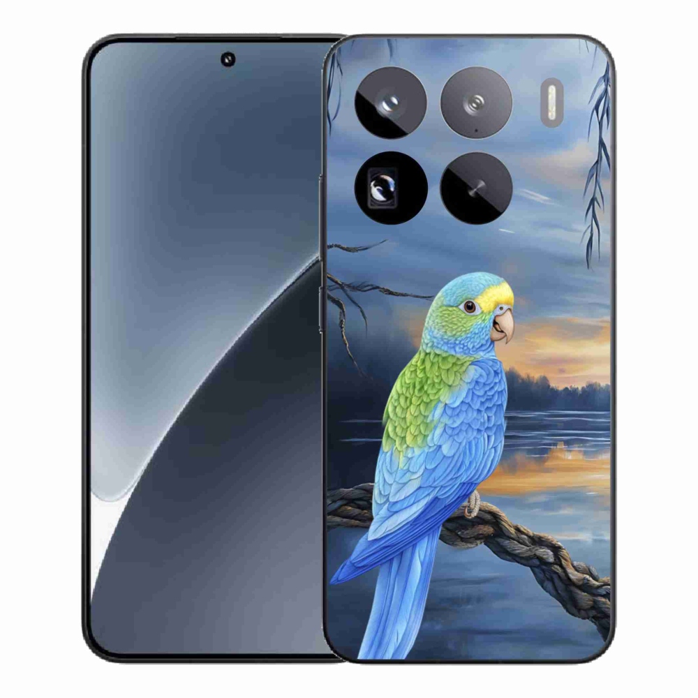 Gél borítás mmCase a Xiaomi 15 Pro készülékhez - kék papagáj
