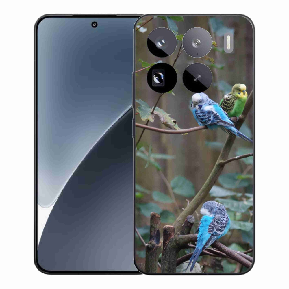 Gél borítás mmCase a Xiaomi 15 Pro számára - papagájok az ágon