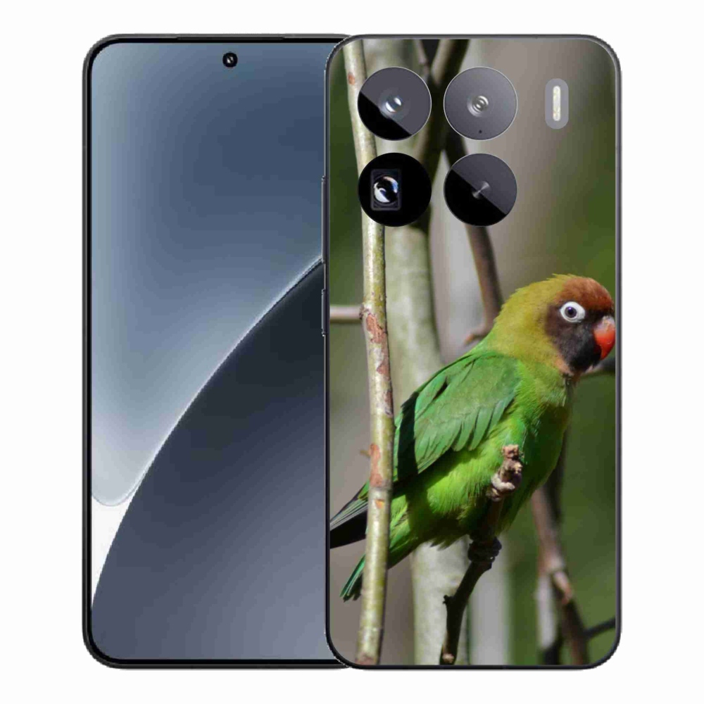 Gél borítás mmCase a Xiaomi 15 Pro számára - papagáj agapornis
