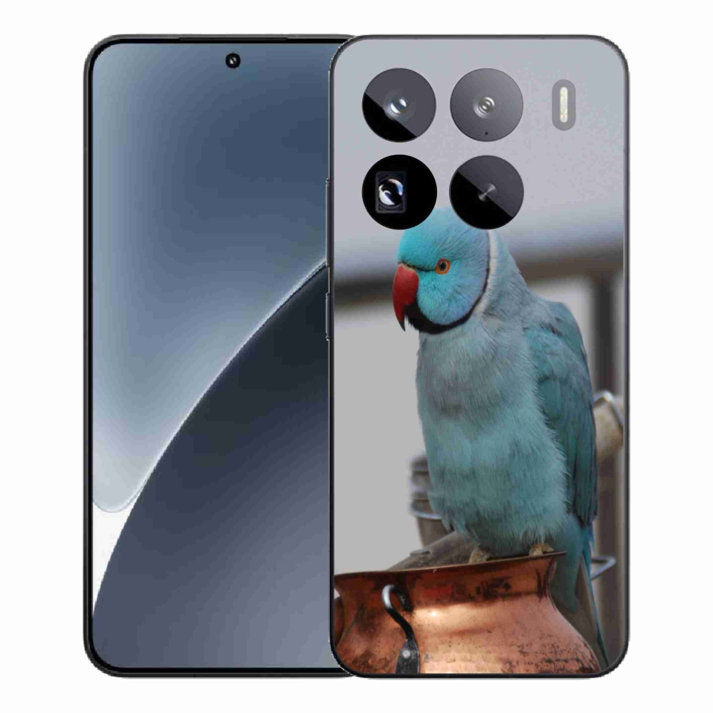 Gél borítás mmCase a Xiaomi 15 Pro-hoz - papagáj alexander kék