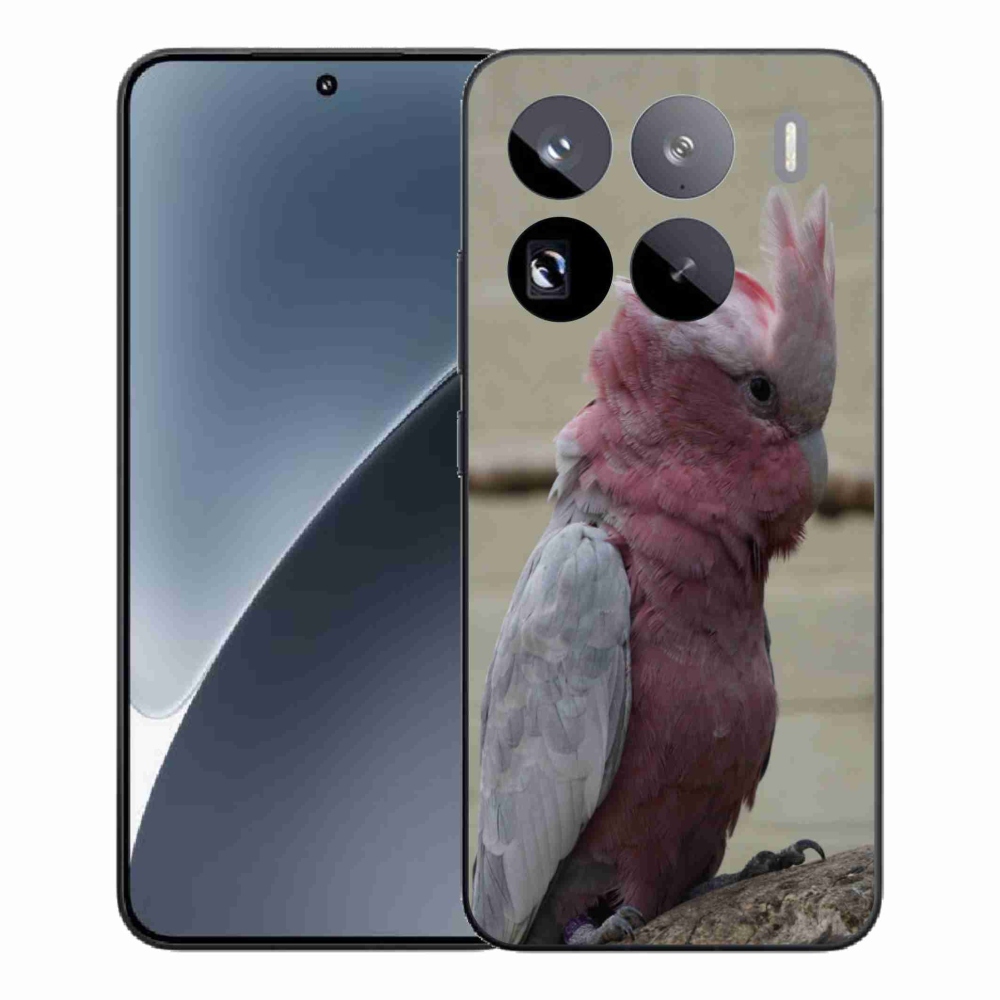 Gél borítás mmCase a Xiaomi 15 Pro-hoz - papagáj kakadu rózsaszínű