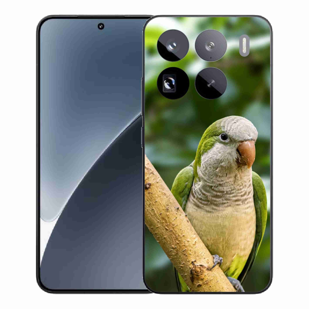 Zselés borítás mmCase a Xiaomi 15 Pro-hoz - papagáj