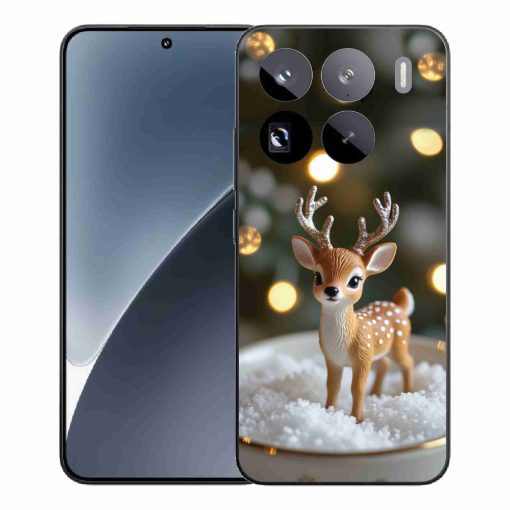 Gél borítás mmCase a Xiaomi 15 Pro számára - aranyos karácsonyi szarvasok