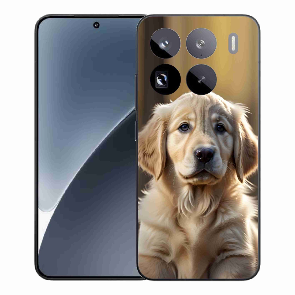 Gél borítás mmCase a Xiaomi 15 Pro számára - aranyos arany retriever