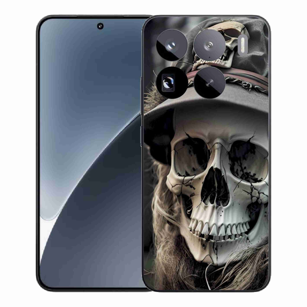 Gél borítás mmCase a Xiaomi 15 Pro-hoz - sötét koponya