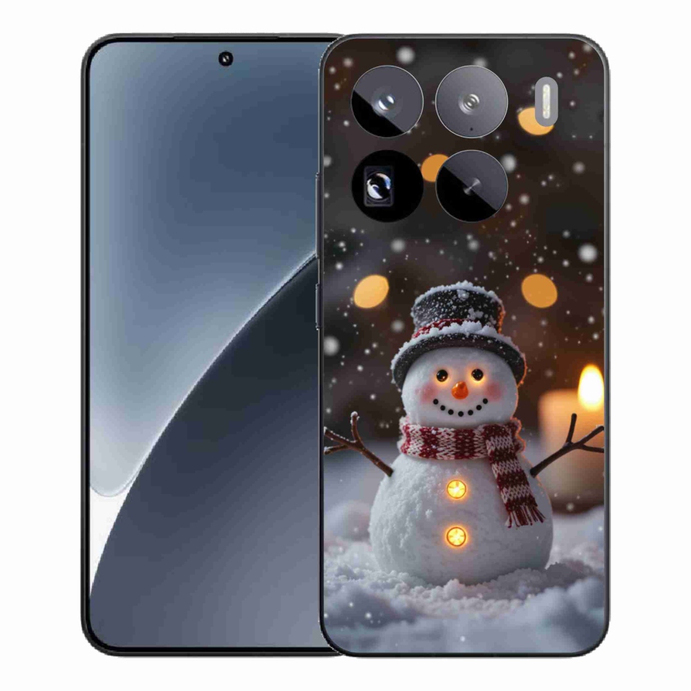 Gél borítás mmCase a Xiaomi 15 Pro számára - boldog hóember