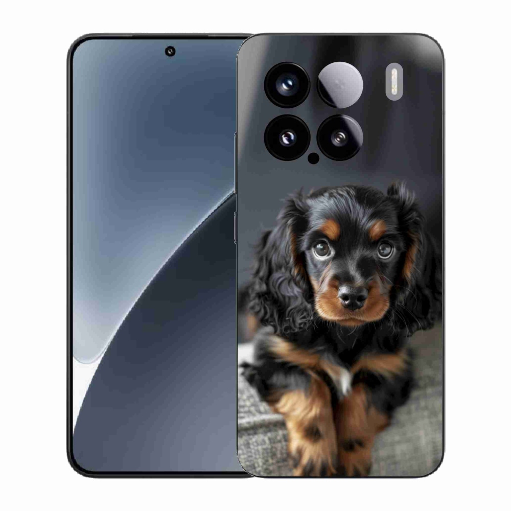 Gél borítás mmCase a Xiaomi 15-öshöz - aranyos hosszú szőrű tacskó