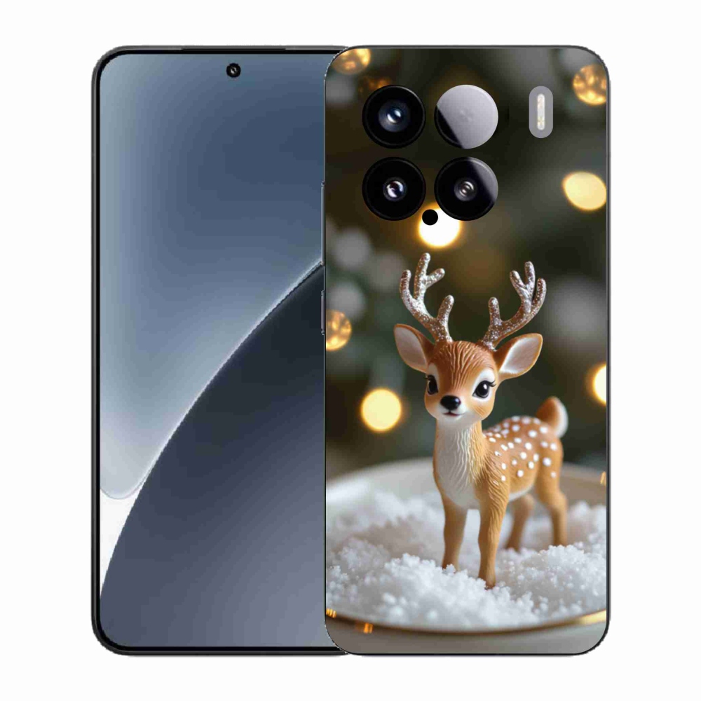 Gél borító mmCase a Xiaomi 15-hez - aranyos karácsonyi szarvasok