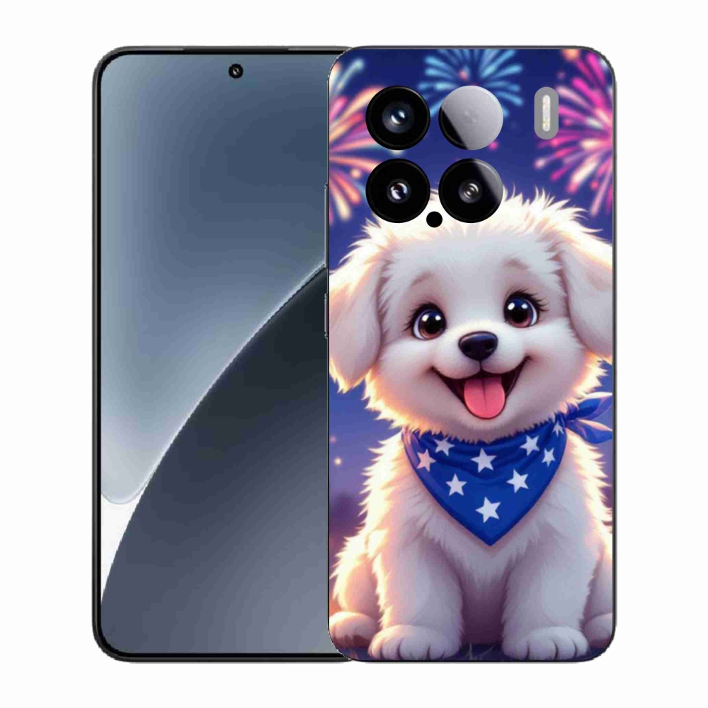 Gél borító mmCase a Xiaomi 15 - ünnepi kiskutya számára