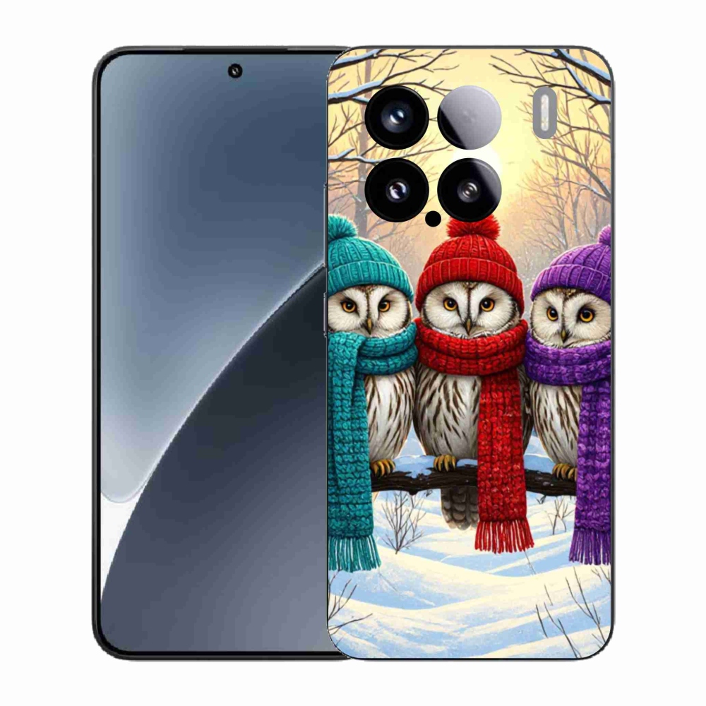 Gél borító mmCase a Xiaomi 15-hez - bagoly barátok