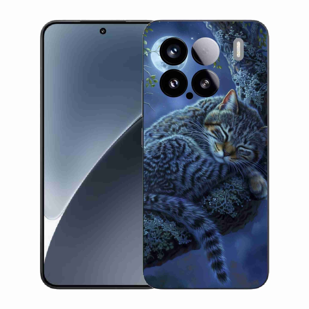 Gél borító mmCase a Xiaomi 15 - alvó macska számára