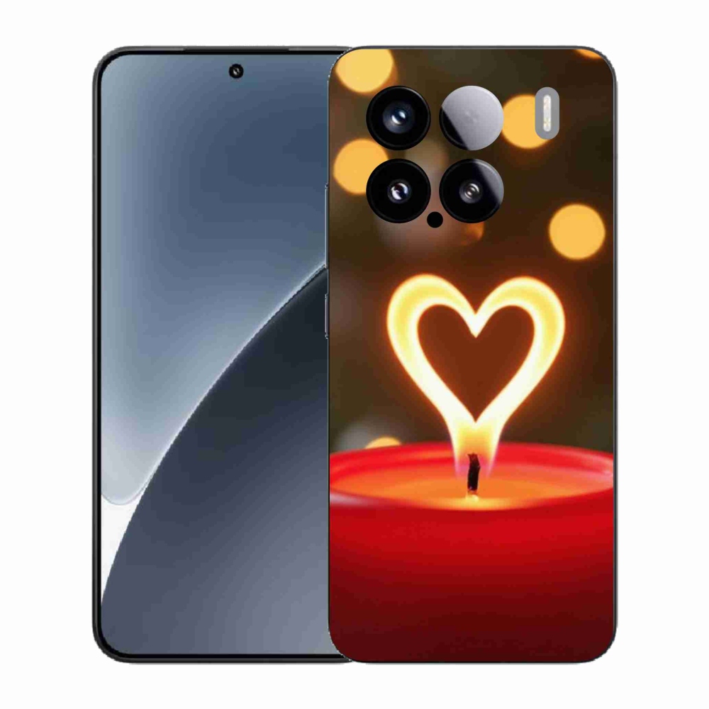 Gél borító mmCase a Xiaomi 15-hez - láng szíve