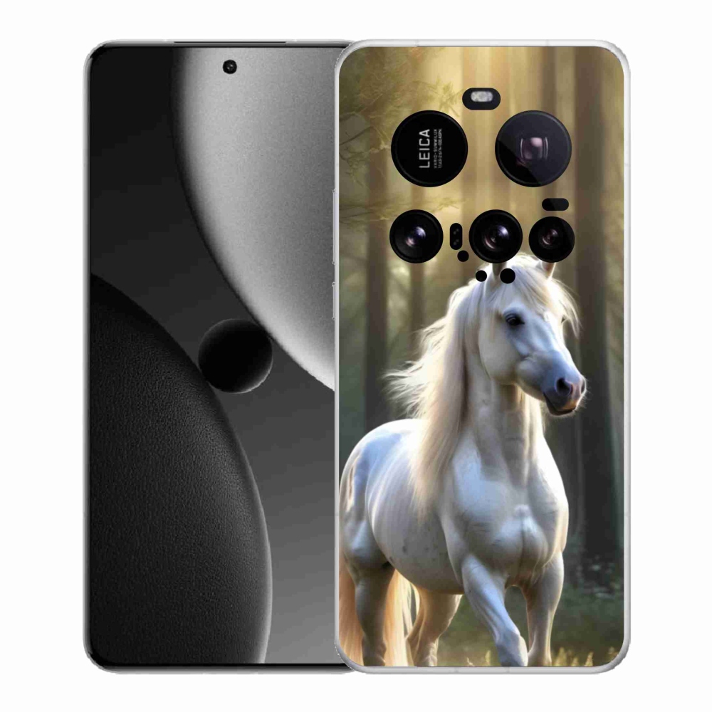 Gél borítás mmCase a Xiaomi 15 Ultra - fehér ló 3