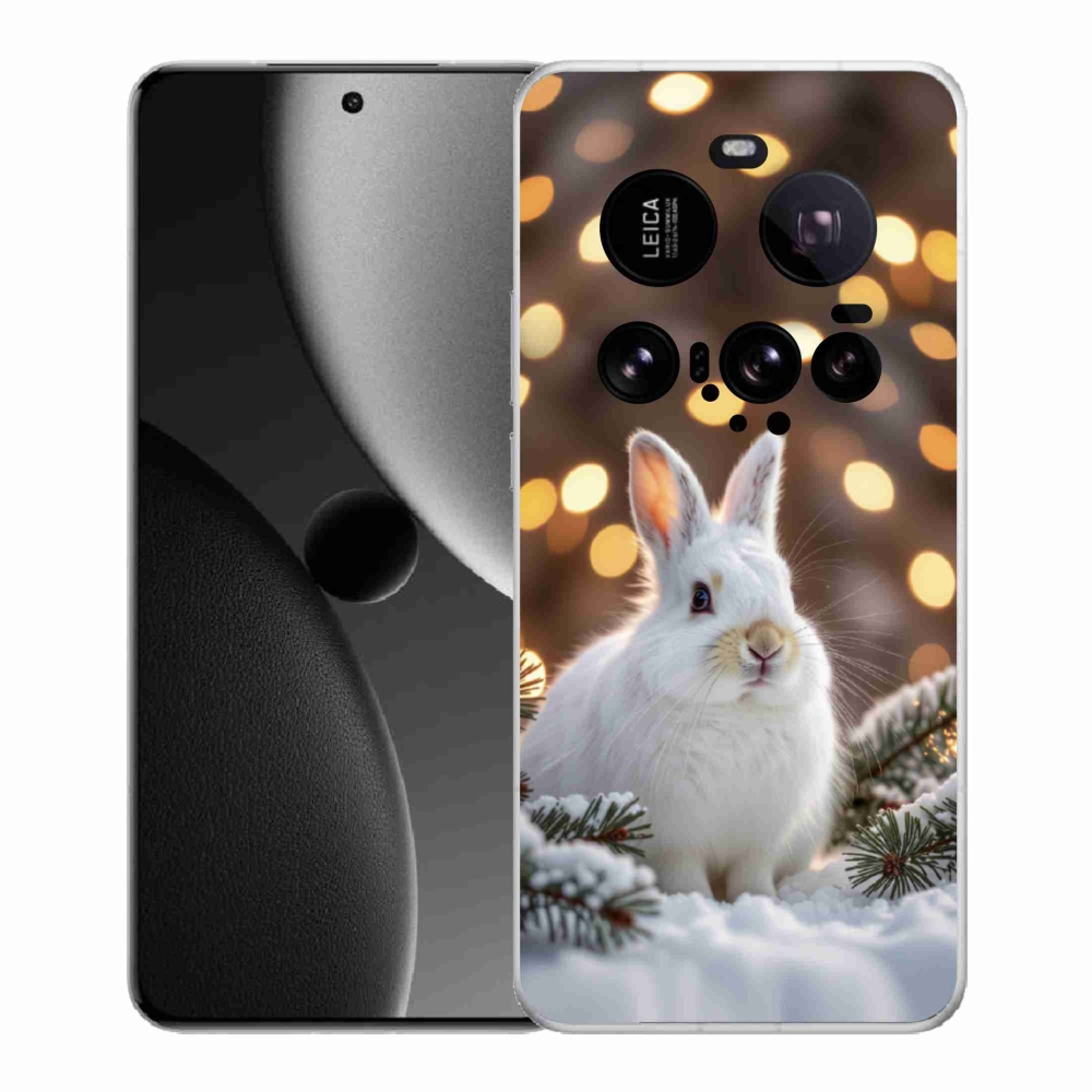 Gél borítás mmCase a Xiaomi 15 Ultra - fehér nyúlhoz