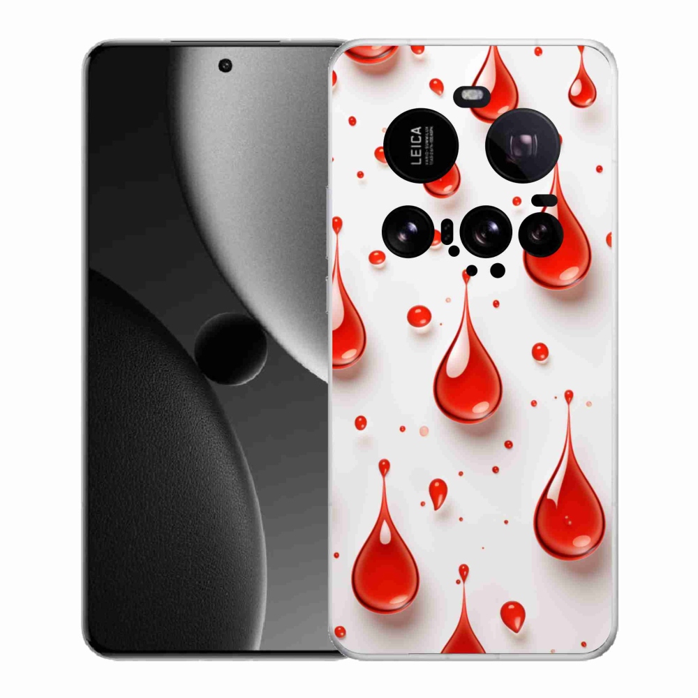 Gél borítás mmCase a Xiaomi 15 Ultra számára - piros cseppek