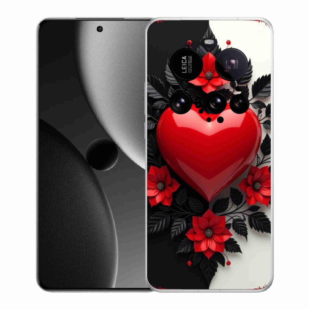 Gél borítás mmCase a Xiaomi 15 Ultra számára - piros szív