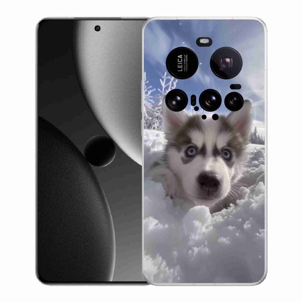 Gél borító mmCase a Xiaomi 15 Ultra - husky a hóban