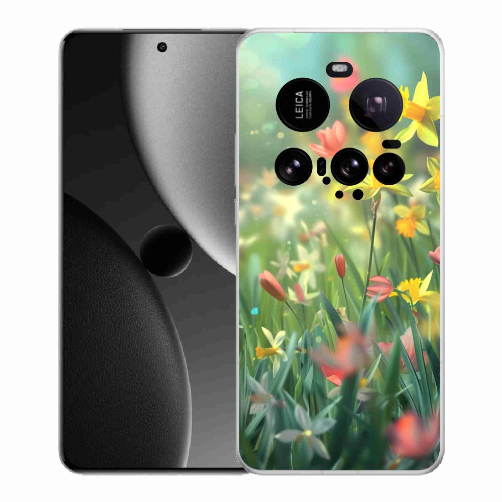 Gél borító mmCase a Xiaomi 15 Ultra számára - tavaszi virágok