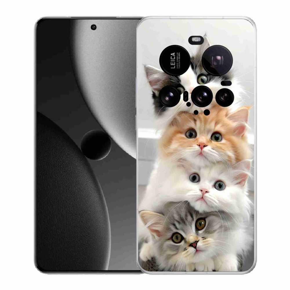 Gél borítás mmCase a Xiaomi 15 Ultra számára - macskacsokor