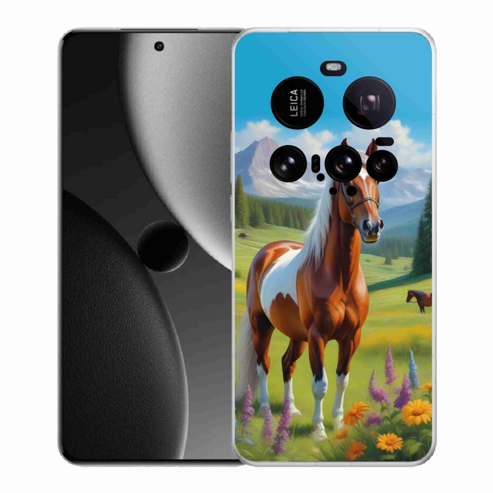 Gél borítás mmCase a Xiaomi 15 Ultra számára - ló a réten