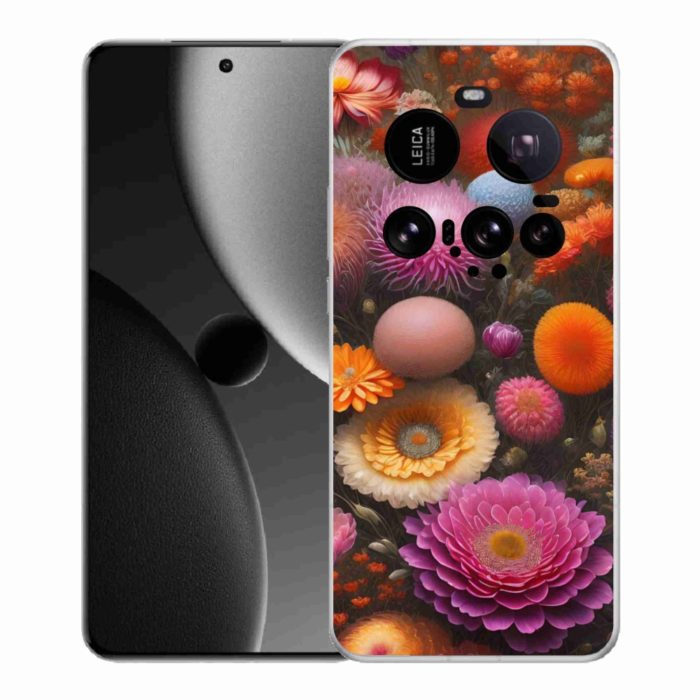 Gél borítás mmCase a Xiaomi 15 Ultra számára - virágos kompozíció