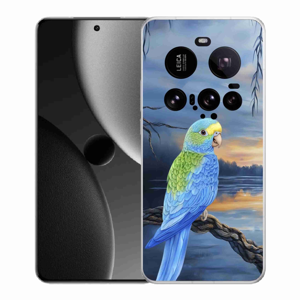 Gél borítás mmCase a Xiaomi 15 Ultra készülékhez - kék papagáj