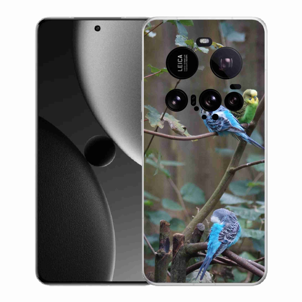 Gél borító mmCase a Xiaomi 15 Ultra számára - papagájok az ágon