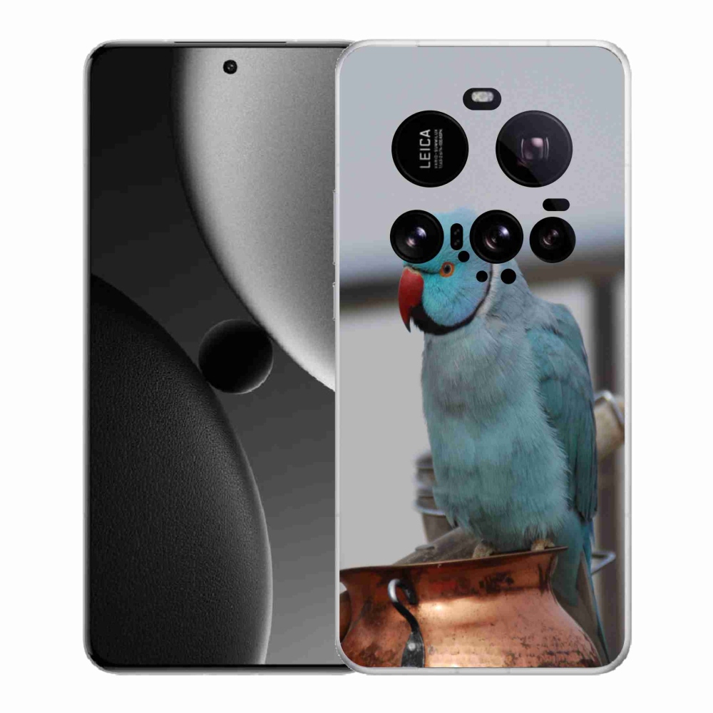 Gél borítás mmCase a Xiaomi 15 Ultra készülékhez - papagáj alexander kék