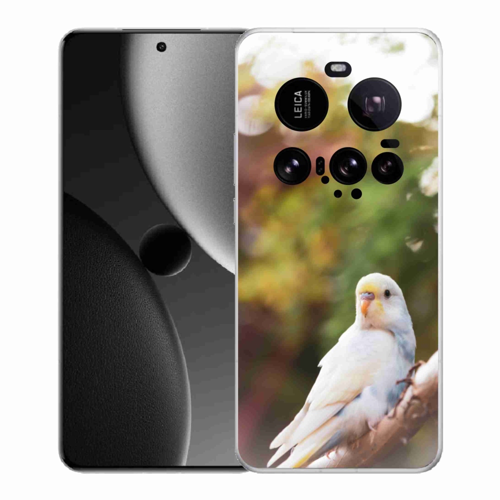 Gél borítás mmCase a Xiaomi 15 Ultra - papagáj andulka fehér