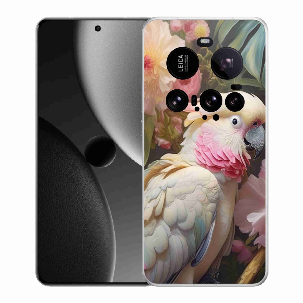 Gél borítás mmCase a Xiaomi 15 Ultra - papagáj kakadu rózsaszín 2
