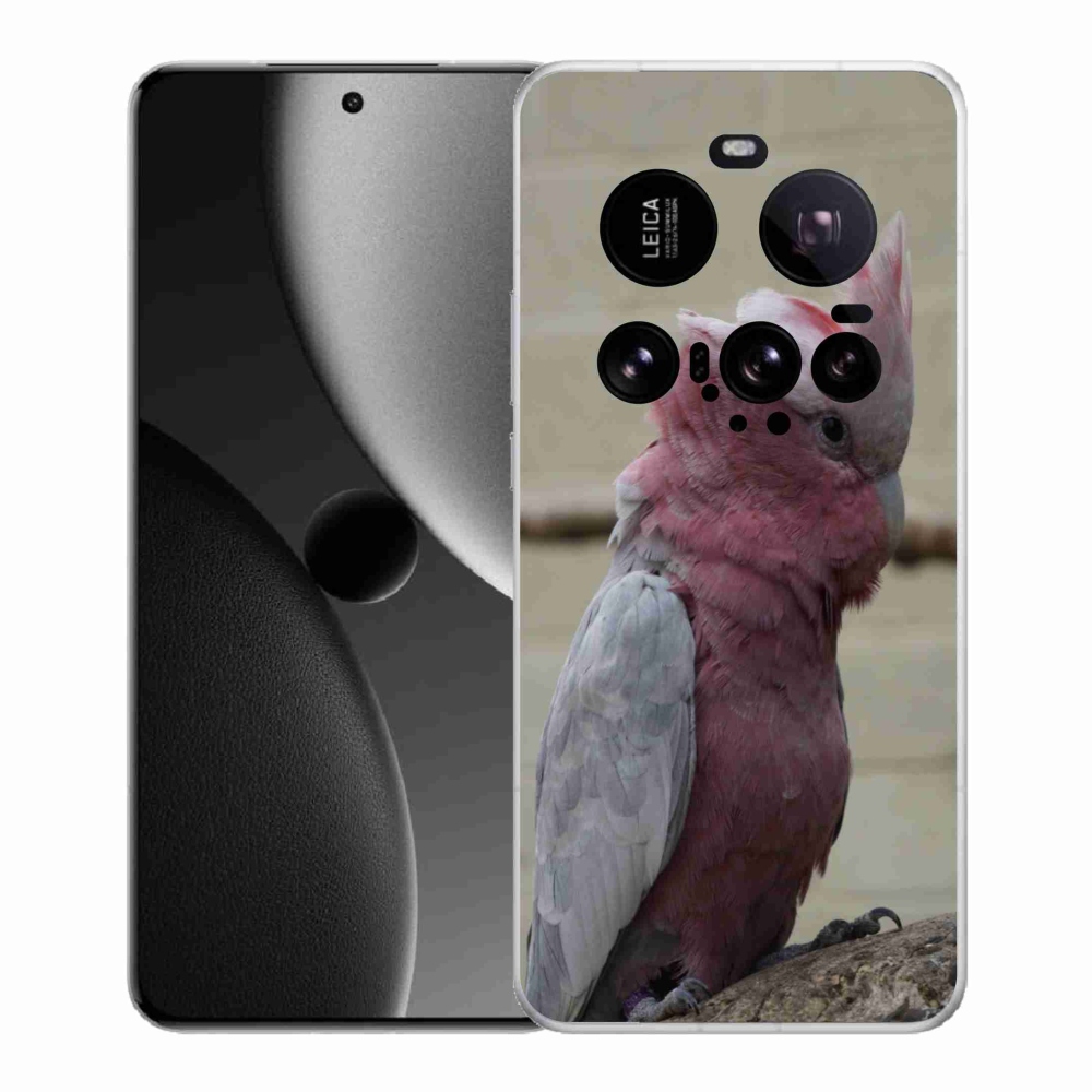 Gél borítás mmCase a Xiaomi 15 Ultra számára - papagáj kakadu rózsaszínű