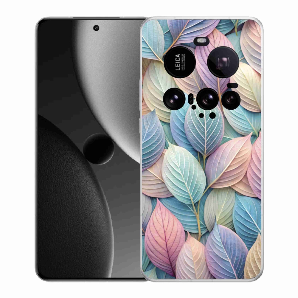 Gél borítás mmCase a Xiaomi 15 Ultra számára - pasztell levelek