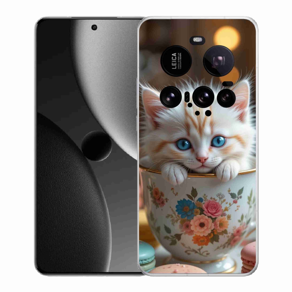 Gél borítás mmCase a Xiaomi 15 Ultra számára - aranyos cica 6