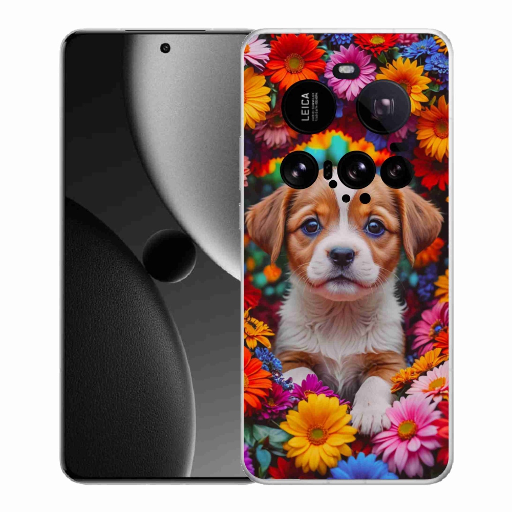 Gél borítás mmCase a Xiaomi 15 Ultra számára - aranyos kiskutya