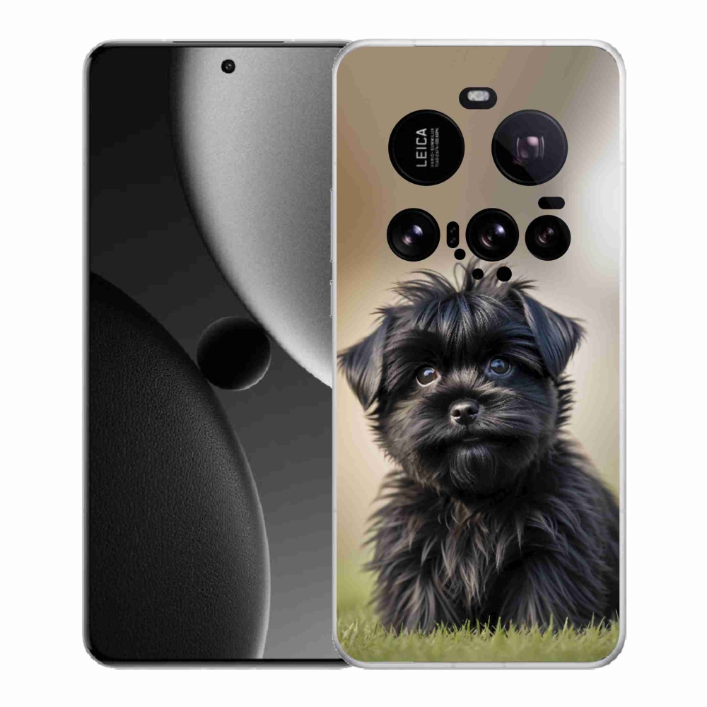 Gél borítás mmCase a Xiaomi 15 Ultra számára - aranyos fekete kutya