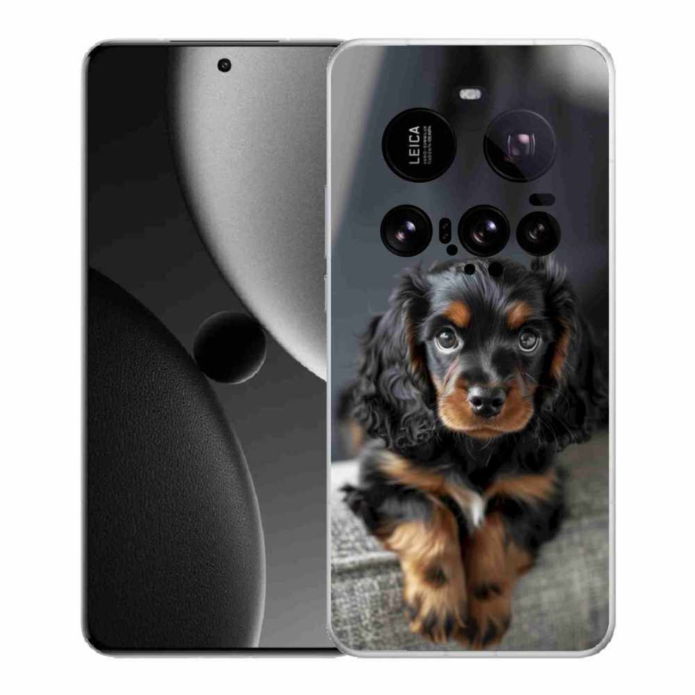 Gélburkolat mmCase a Xiaomi 15 Ultra számára - aranyos hosszú szőrű tacskó