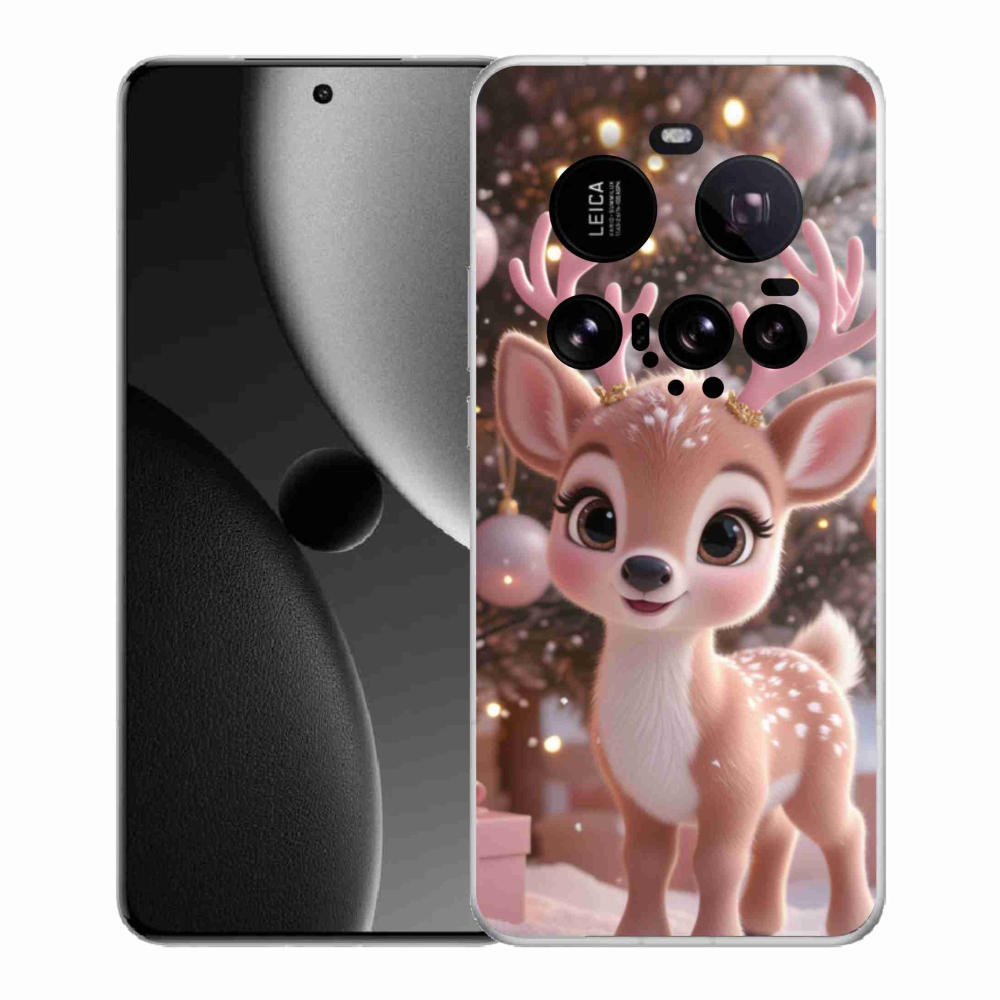 Gél borítás mmCase a Xiaomi 15 Ultra számára - aranyos rénszarvas