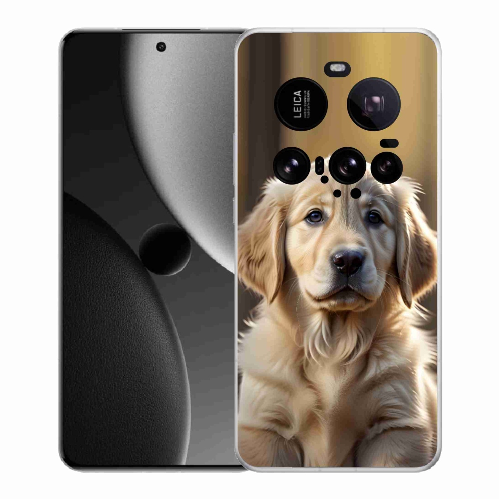 Gél borítás mmCase a Xiaomi 15 Ultra számára - aranyos arany retriever