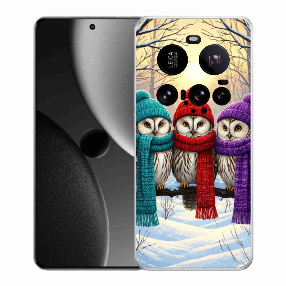 Gél borítás mmCase a Xiaomi 15 Ultra számára - bagoly barátok