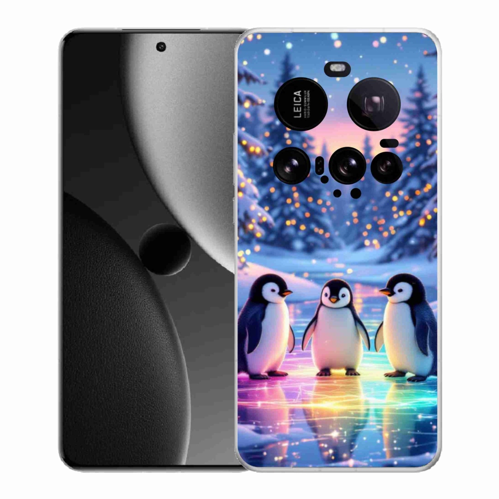 Gél borítás mmCase a Xiaomi 15 Ultra számára - pingvinek