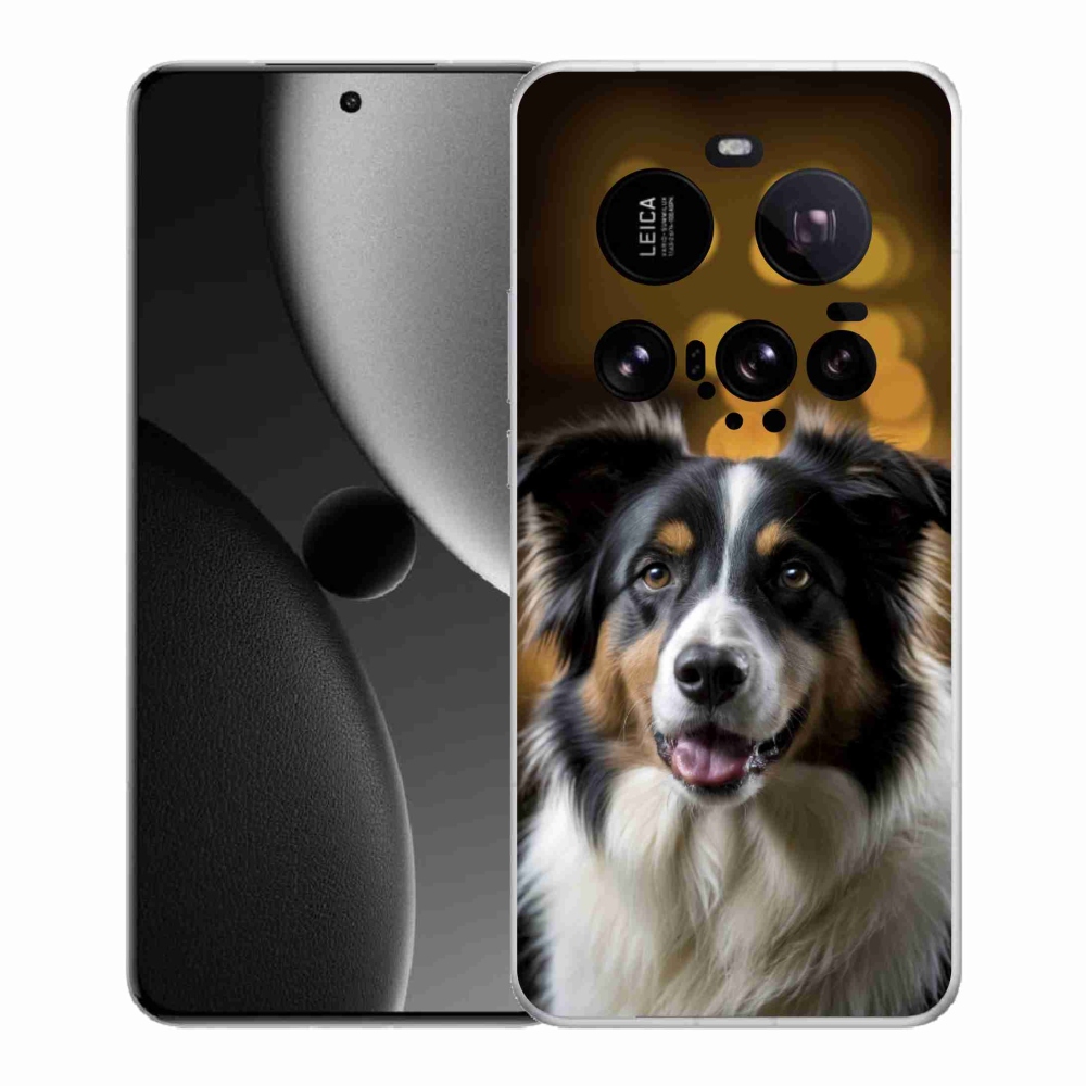 Gél borítás mmCase a Xiaomi 15 Ultra számára - mosolygó ausztrál juhászkutya