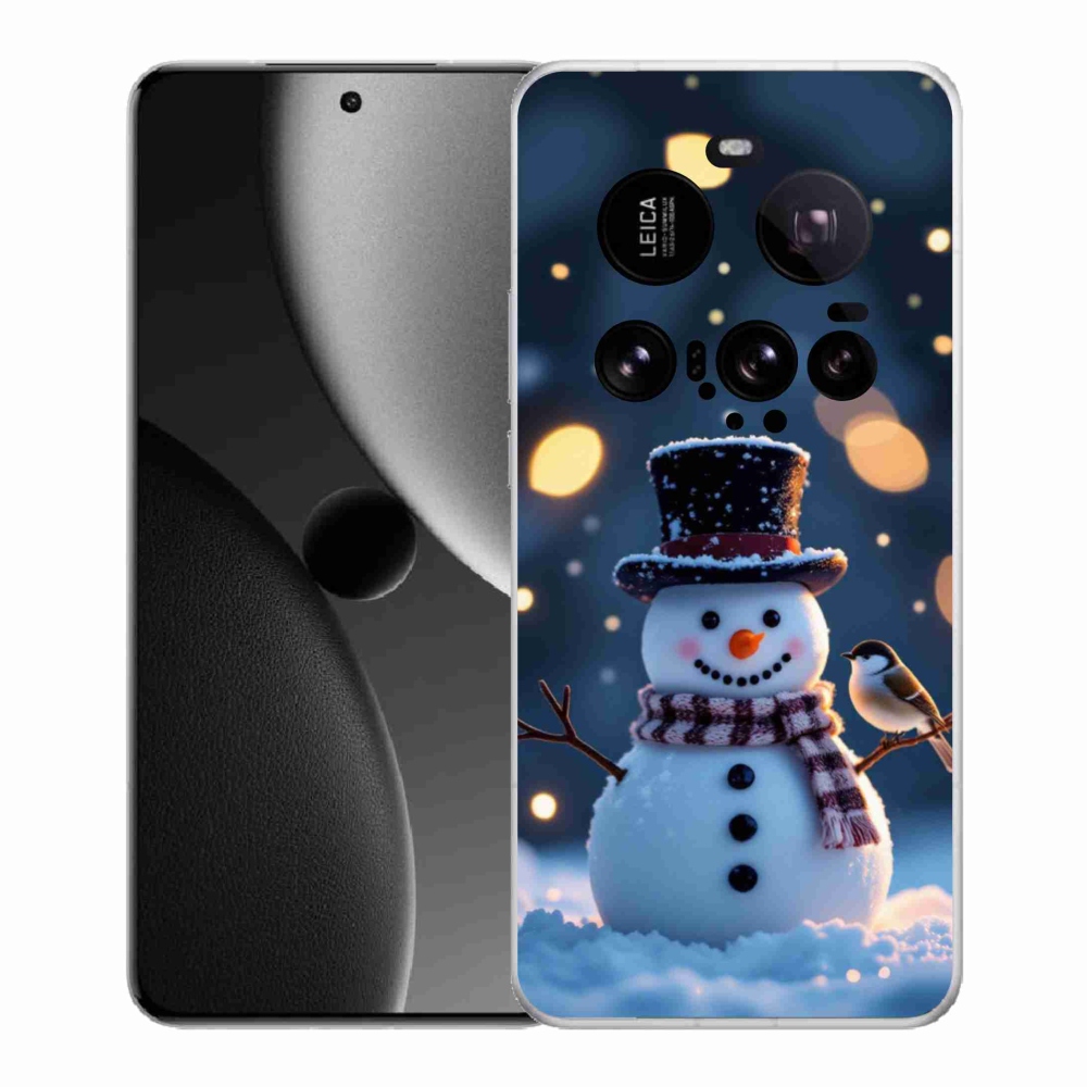 Gél borítás mmCase a Xiaomi 15 Ultra - karácsonyi hóemberhez