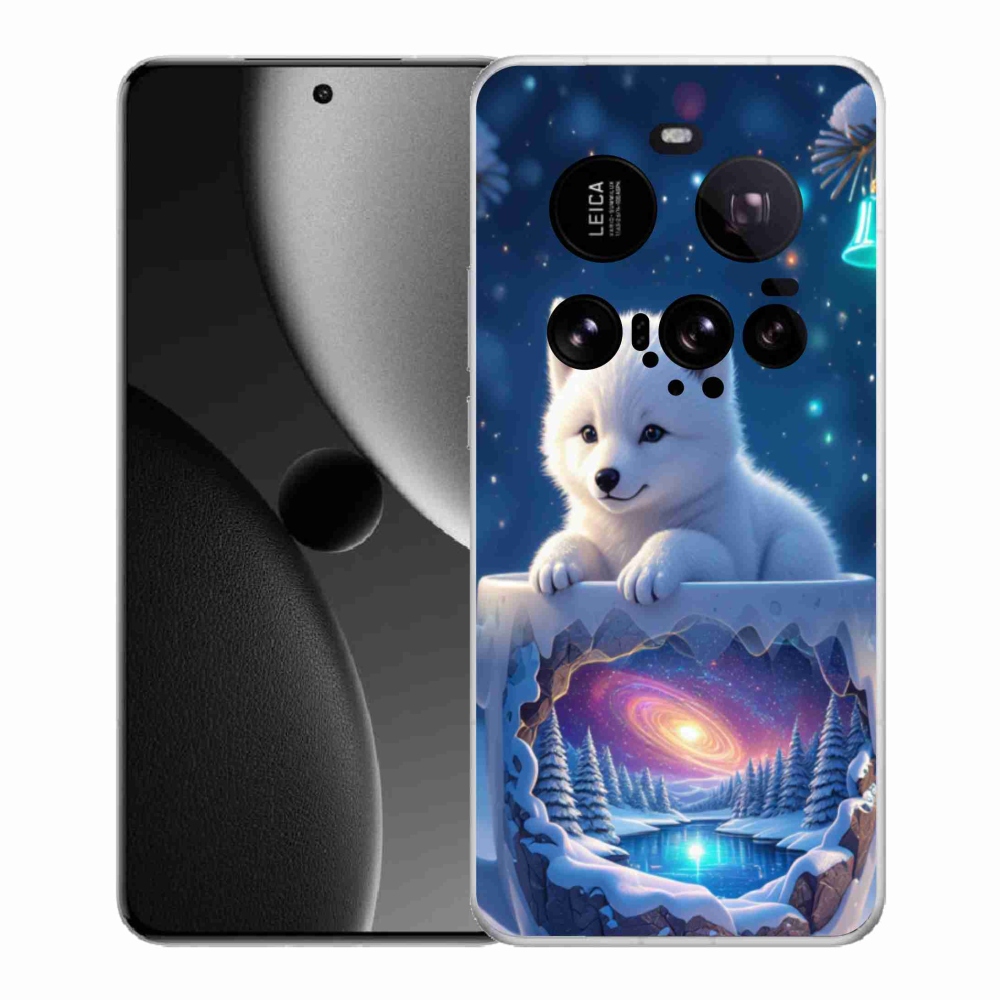 Gél borítás mmCase a Xiaomi 15 Ultra számára - Karácsonyi kölyökkutya