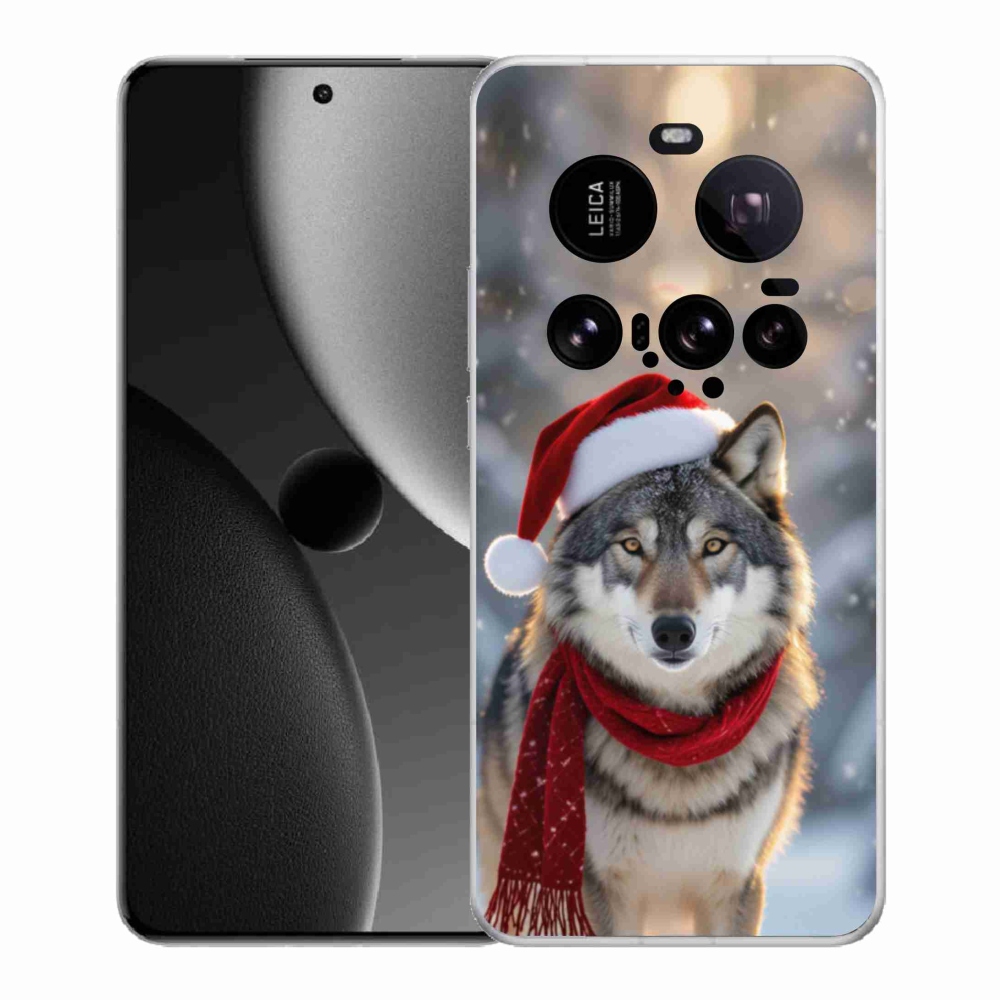 Gél borítás mmCase a Xiaomi 15 Ultra számára - Karácsonyi farkas