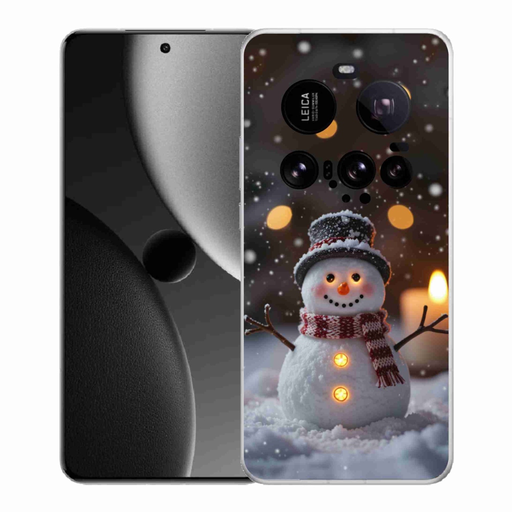 Gél borítás mmCase a Xiaomi 15 Ultra - vidám hóemberhez