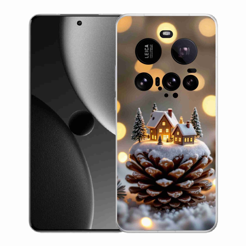 Gél borítás mmCase a Xiaomi 15 Ultra - téli falu számára