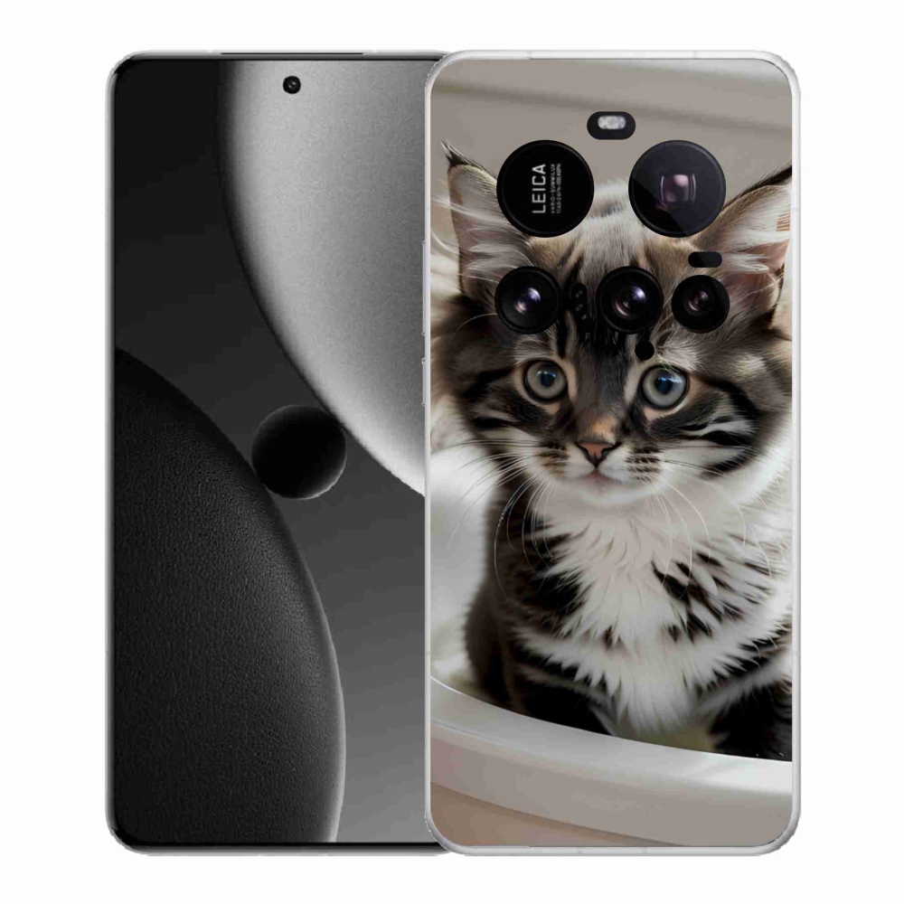 Gél borítás mmCase a Xiaomi 15 Ultra számára - kíváncsi cica