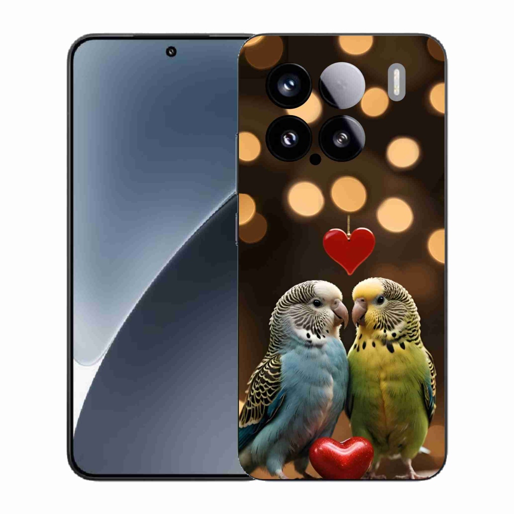Gél borítás mmCase a Xiaomi 15-öshöz - szerelmes papagájok